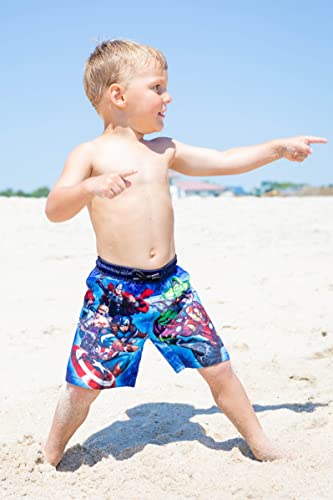 Marvel Avengers Black Panther Captain America Iron Man The Hulk Little Boys 3 Pack Swim Trunks Blue/Green/Red 7 #TOP1