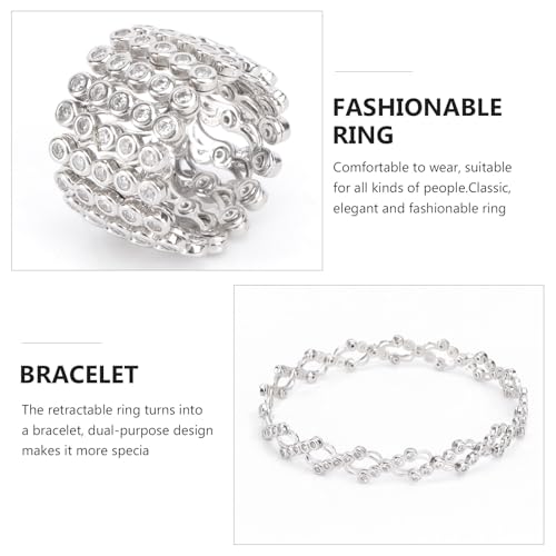 Bracelet bague double usage résistant à l'usure et aux rayures