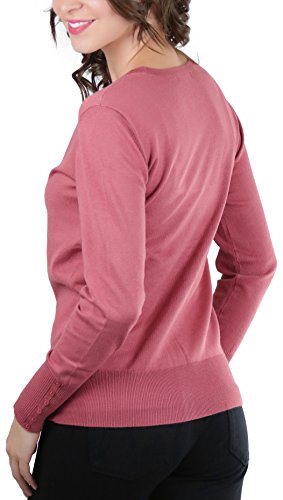 Image of ToBeInStyle Women's Long Sleeve Button Down V-Neck Cardigan