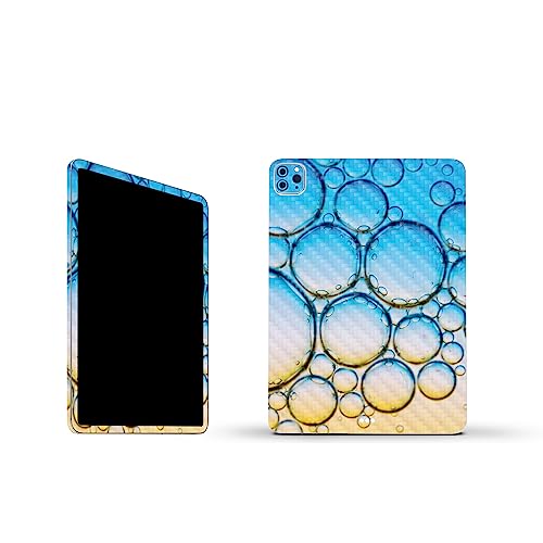 Image of MightySkins Carbon Fiber Skin Compatible with Apple iPad Pro 11 inch M2 4th Gen (2022) Full Wrap Kit - Sunrise Bubbles | Protective, Durable Textured Carbon Fiber Finish | Easy to Apply | Made in The USA