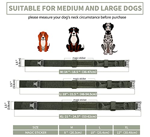 Tactical Dog Collar Nylon Adjustable Military Training Collar With Handle And Heavy Duty Metal Buckle K9 Dog Collar For Medium Dogs #TOP3