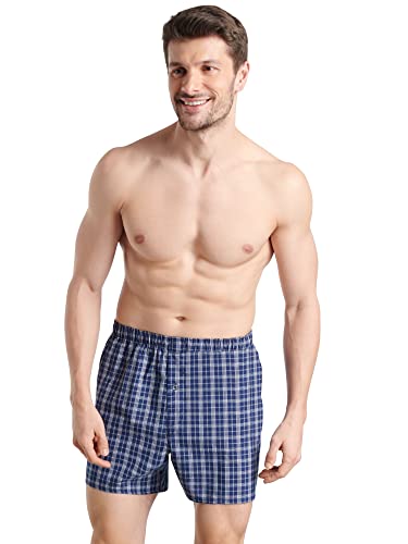 Fruit Of The Loom Mens Premium Woven Boxer (4 Pack), Blues, Medium #TOP2