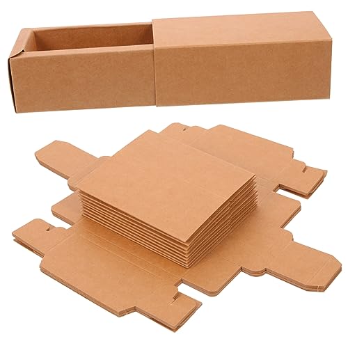 NUOBESTY 10個化粧品包装ボックス 折りたたみ牛皮紙製 リップスティック ボックス エッセンシャルオイル収納 小物入れ 母の日 プレゼント用