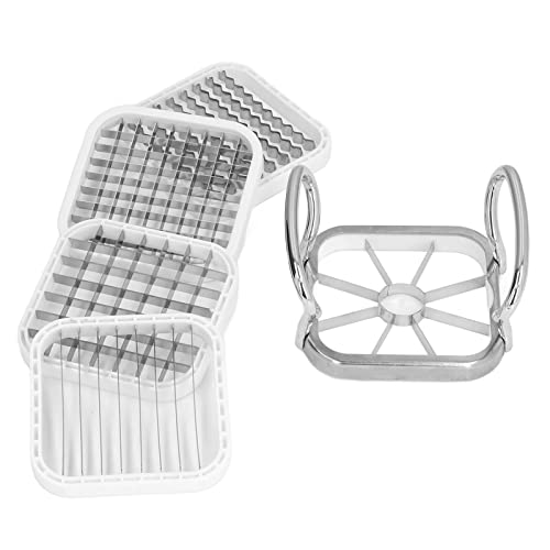 Apple Slicer, 8-Blade Extra Large Apple Corer, 3.9 Inch Heavy Duty Stainless Steel Apple Cutter and Divider