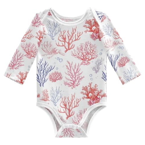 Aesthetic Cyanea Capillata White Girl Clothes Button Down Cotton Boy Winter Clothes for Gender Neutral Baby First Birthday 18M