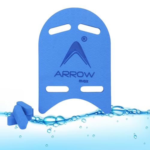 Image of Arrowmax Kick Board for Swimming Sports Swimming Floats for Adults-Kids Kickboard Swimming for Beginners Training Swimming Floaters for Adults, Swimming Float Pad with All Holding Angles (Blue)