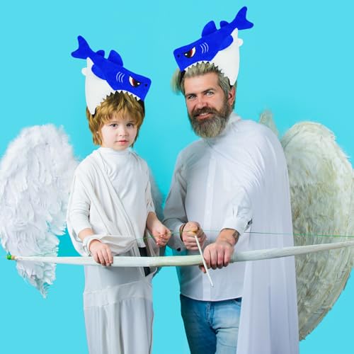 Khc-Khf Shark Headband Blue Shark Plush Funny Hairband Three-Dimensional Shark Headband Ocean Theme Animal Costume Accessories Kid Adult Party Decoration thumb #3