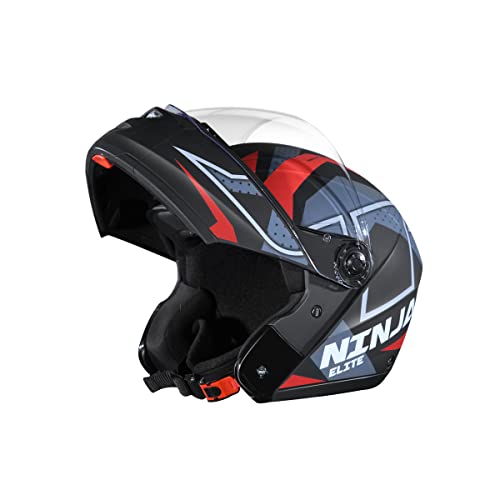 Image of STUDDS Ninja Elite Super D6 FLIP-UP Full FACE Helmet N2 MATT Black-XL