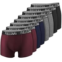 Fullluwaa Boxer Homme Calecon Homme Lot de 8 Confortable et Doux Caleçon Coton Ceinture Élastique