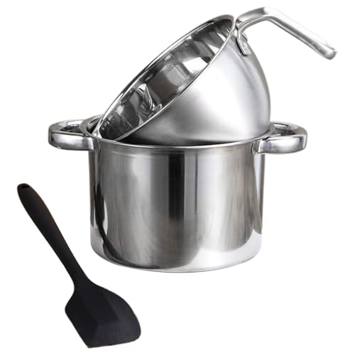 MWZBTG Olla Fundidora De Chocolate - Juego De Fondue para Repostería - Olla Fundidora De Queso - para Queso Postres Repostería Cocina Casera Restaurante Chocolate y Dulces