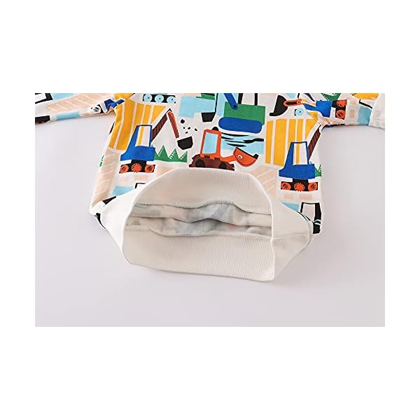 WINZIK Baby Boys Sweatshirt Outfit Toddler Kids Long Sleeve Pullover Cartoon T-Shirt Tops Spring Fall Clothes 2-7T (4-5T, 7#) - Image 6