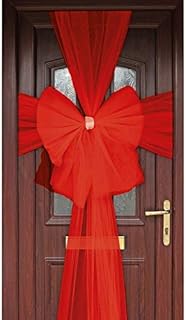 Oaktree UK OakTree Red Door Bow Decoration, one Size