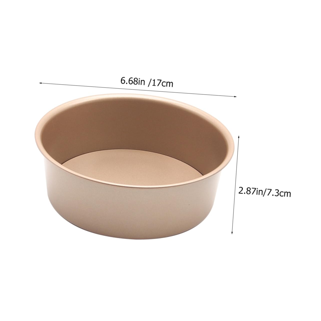 GRIRIW Nonstick Round Cake Pan with Removable Bottom Deep Baking Tin for Easy Demolding Carbon Steel for Cheesecakes and Desserts