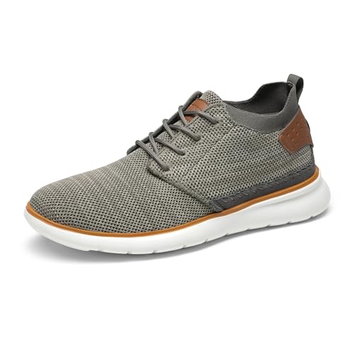 Bruno Marc Men's Mesh Fabric Fashion Sneakers Casual Oxfords Lightweight Breathable Versatile Walking Shoes 10.5 Grey