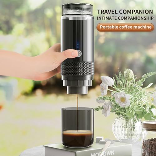 Machine à café électrique 2 en 1 portable sans fil randonnée