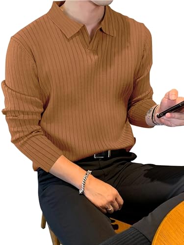 Image of Noble Monk Relax Fit |Textured| Lycra | Polo Neck T-Shirt