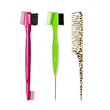 Red by Kiss Ultimate Edge Fixer Professional Boar Hair Brush and Parting Comb