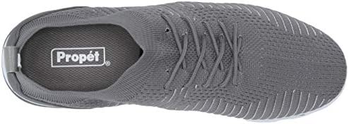 Propet Women's TravelActiv Aviator Sneaker, Grey 7.5 Narrow | Image 4