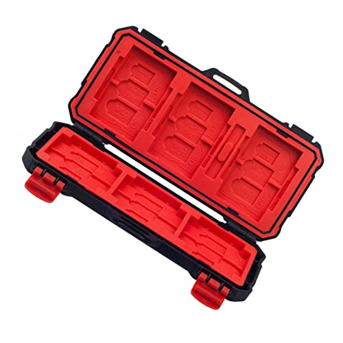 Balacoo 1pc Simple Flash Container Memory Cards Organizer Protective Box Mini Cf Cards Case Large Storage Capacity Easy to Use Scratch-Resistant