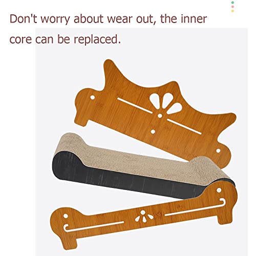 Tapis grattoir pour chat avec protection canapé intégrée en papier ondulé rigide - 6