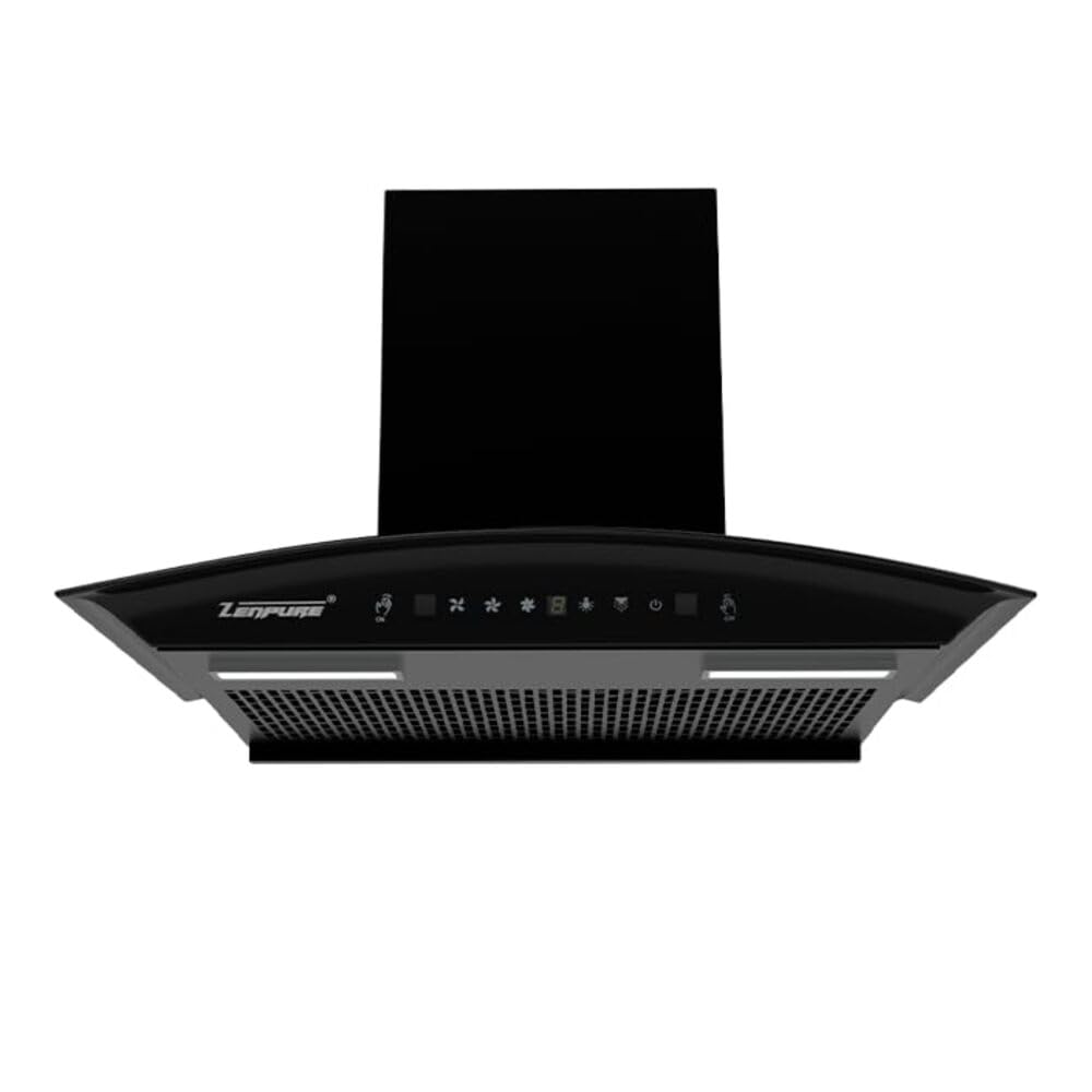 Zenpure Nadia 60 CM 1250 m3/hr Autoclean Kitchen Chimney (Auto clean, Motion Sensor, Made in India, 11° Filterless with Metallic Oil Collector, 10 Year Motor Warranty | Black-image-29