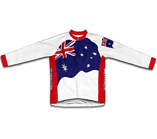 ScudoPro Australia Flag Winter Thermal Cycling Jersey for Women - Size 3XL