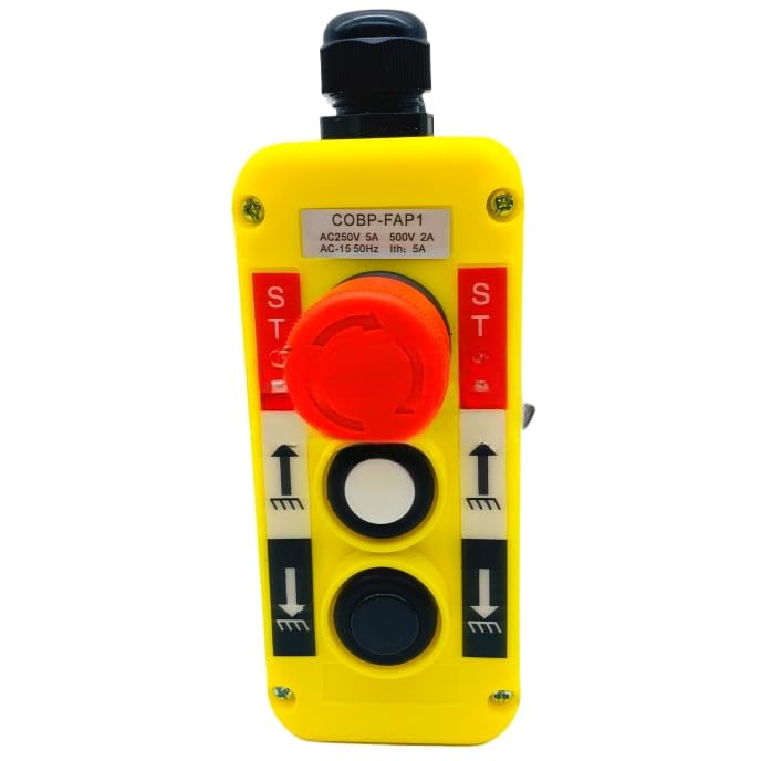 1Pc COBP-FAP1 Hydraulic Handheld Three-Push Button Hydraulic Car Tailgate Lifting Table Switch Controller with Magnet (Without Magnets)