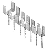 Stützenfuß Pfostenträger Pfostenanker Zink galvanisiert silbern Typ U - 61x120x60