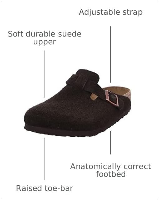 Image of Birkenstock Women's Boston Suede Clogs