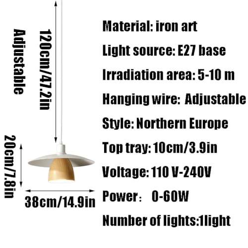 Lustre suspension E27 au design simple et créatif pour éclairage de bar
