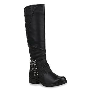 stiefelparadies Damen Schuhe Bikerstiefel Leicht Gefütterte Stiefel Biker Boots Nieten 153010 Schwarz Carlton 36 Flandell stiefelparadies Damen Schuhe Bikerstiefel Leicht Gefütterte Stiefel Biker Boots Nieten 153010 Schwarz Carlton 36 Flandell
