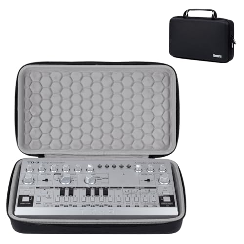 Banworks PU Hardshell Case Custom Fit for Behringer TD-3/RD-6/TB-303, Analog Bass Synthesizer Storage & Carrying Case Performance Controller Bag JT/HCQSNB-07 (Case Only, 1 Piece)