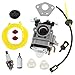 AISEN Carburateur Kit pour Moteur de Débroussailleuse 52cc 49cc 43cc Bougie d'allumage Filtre à Essence