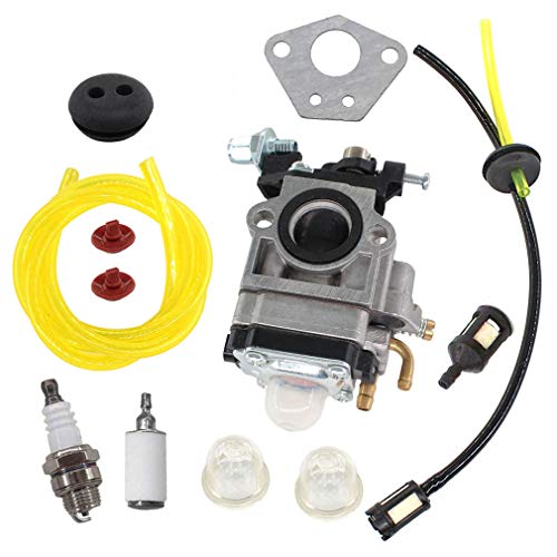 AISEN Carburateur Kit pour Moteur de Débroussailleuse 52cc 49cc 43cc Bougie d'allumage Filtre à Essence