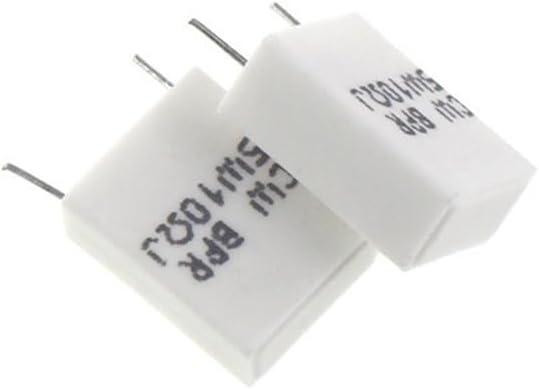 5pcs BPR56 5W 0.01 0.05 0.1 0.15 0.22 0.25 0.33 0.5 ohm Non-inductive Ceramic Cement Resistor 0.1R 0.15R 0.22R 0.33R 0.5R(1.5R 5PCS)