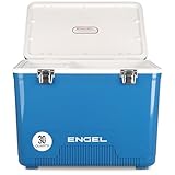 Engel UC30 30-Quart Insulated Cooler - Leak-Proof Air-Tight Drybox with Hard Shell, Portable Ice Chest for Fishing, Camping, Outdoor - Elemental Blue