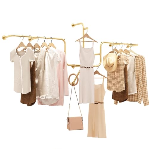 Tringle à vêtements en fer robuste au design épuré pour valoriser votre espace mode