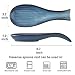 Hasense Spoon Rest for Stove Top - Navy Blue Spoon Holder for Kitchen Counter, Heat-Resistant Ceramic Cooking Utensil Rest for Spatula, Ladle and Tongs, Housewarming Gift