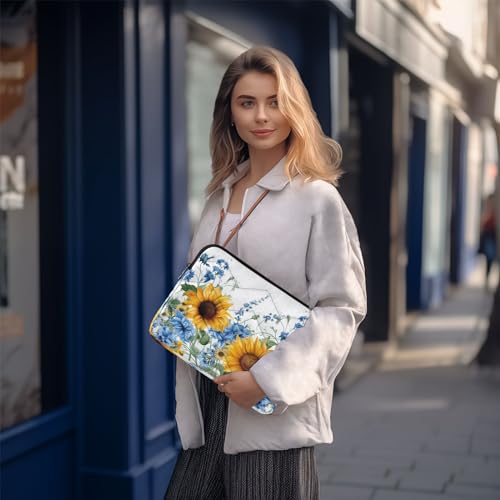 Funda para portátil Rural con girasoles, 13-14 pulgadas miniatura 7