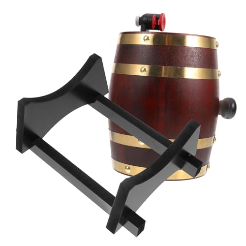 Cabilock 1set Wine Beverage Dispenser Capacity Oak Storage Container for Wine Aging Beer and Scene Decoration for Bars and Wineries