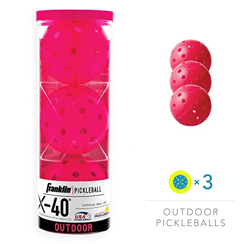 Franklin Sports Outdoor Pickleballs X40 Pickleball Balls USA