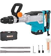Berserker 1700W 25-Pound SDS-Max Demolition Jack Hammer, 1-9/16" 14-Amp Corded Electric Heavy Dut...