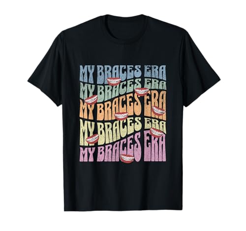 My Braces ERA Funny Retro Text Dental Braces for Teens...