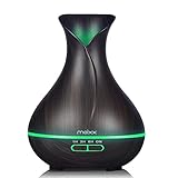 【Diseño único y moderno】MEIXX humidificador Aceites Esenciales No soló como aromaterapia está extraordinario, Llena el espacio con una fragancia encantadora que puede aliviar el estrés de día estresante y cansado, Sino también como humidificador también perfecto, Hidratar el aire, Proteger a sus familiares de enfermedades.