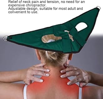 Cervical Traction Device,Adjustable Neck Care Recover Belt with Hook Neck Stretcher Traction Harness Neck Pain Relief for Arthritis,Physical Therapy,Home