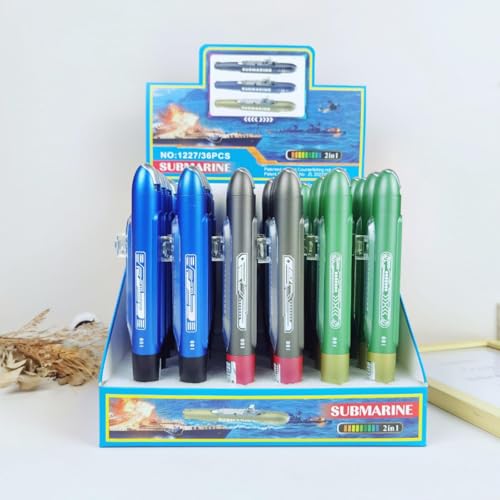 Set x2 bolígrafos neutros 0.5mm con luz miniatura 2