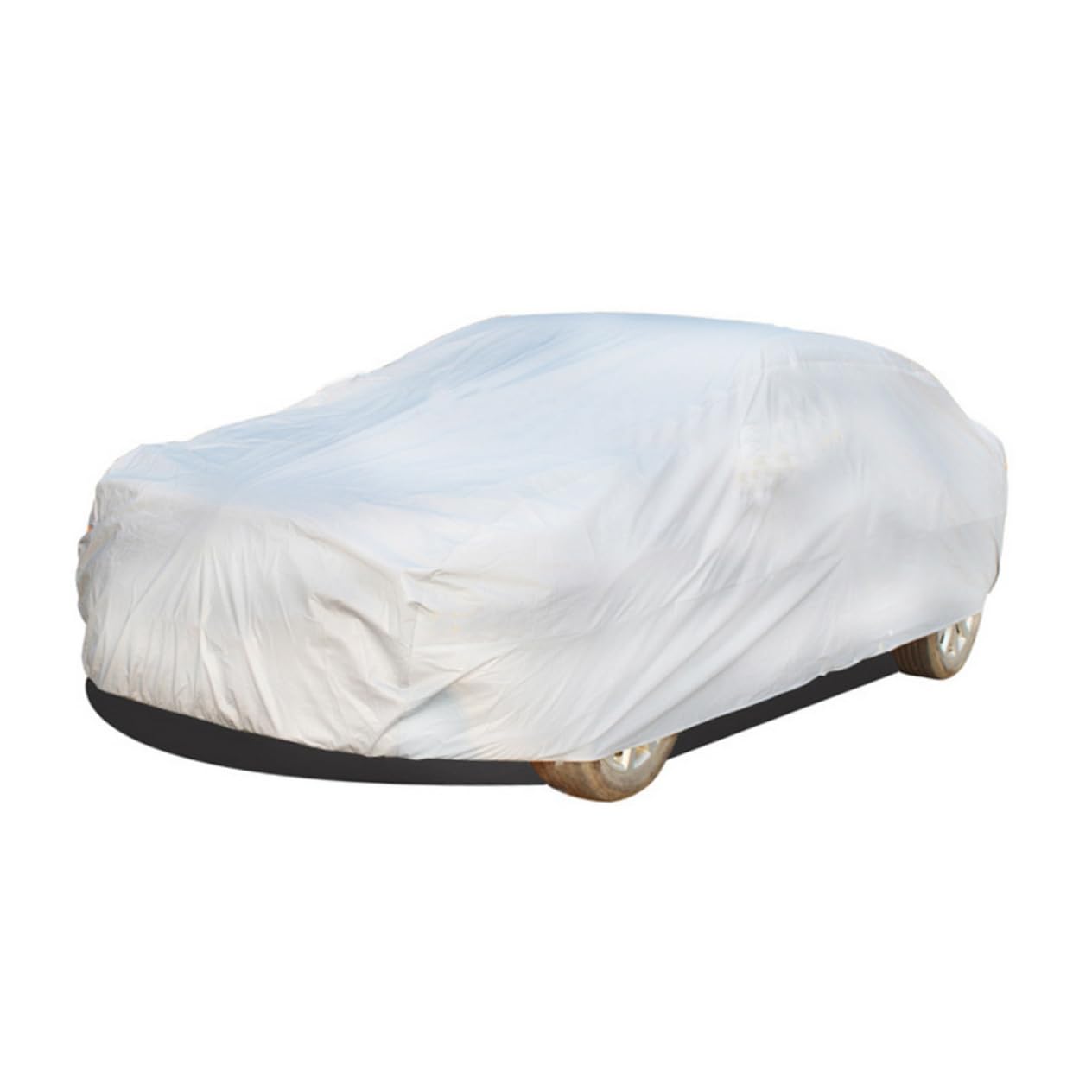 Holibanna Car Summer Sunscreen Cover Silver Dustproof UV Protection Car Cover for Outdoor Weather Resistant Vehicle Shield