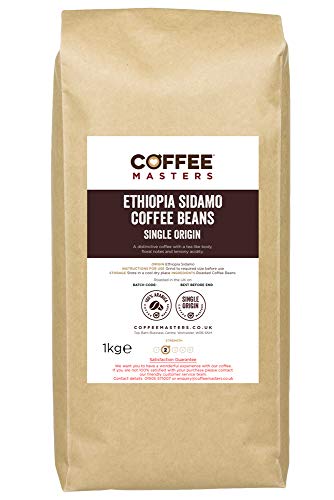 Coffee Masters Ethiopia Sidamo - Granos de café (1 kg)