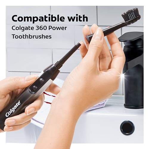 Colgate 360 Charcoal Sonic Powered Battery Toothbrush Refill Pack - 2ct