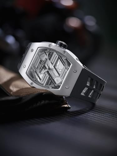 Image of French Connection Axiom | Tonneau Case | Black Dial | Black Silicone Strap | Watch for Men - FCD4B